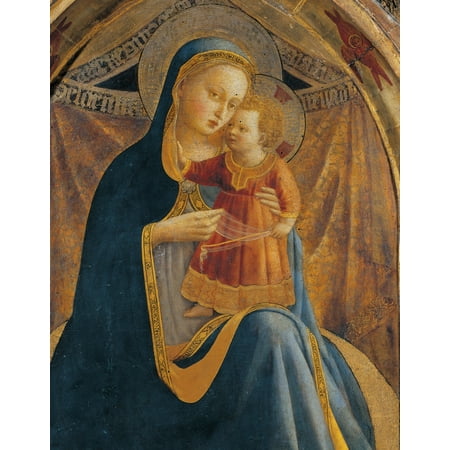Madonna And Child With Sts John The Baptist Canvas Art - (24...