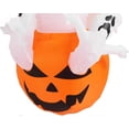 thumbnail image 4 of Halloween Inflatable Ghost Pumpkin Outdoor Glowing Model Outdoor Halloween Outdoor Decoration for Lawn Yard Decoration Model for Turf Lawn Inflatable, 4 of 5