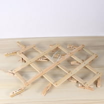 Hytrove Drying Racks for Drying Underwear 1Set Clothes Drying Rack 42*7.1in Flat Shape with 16 Pegs Design