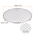 thumbnail image 2 of Unique Bargains Round Cooking Rack, 9.5-inch Stainless Steel Cross Wire Barbecue Grill Net Racks with Legs, 2 of 5
