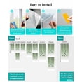 thumbnail image 7 of Window Privacy Film Sage Green White Stained Glass Window Film Decorative Sun Block Window Cover Modern Ombre Sports Game Ice Hockey Window Clings Static Adhesive Sticker for Bathroom 17.7"x78.7", 7 of 7