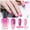 F, variant on Temperature Changing Nail Polish, Oil Based Nail Polish, Fast Drying Gradient Effect Nail Polish for Long Lasting Wear, Non Peeling formula, No Lamp Required Application