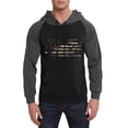 thumbnail image 7 of Men's Dark Color Hooded Sweatshirt with Long Flag Print, Casual Drawstring Pullover Including Pockets, Fall Spring Versatile Streetwear,Gray,XL, 7 of 7
