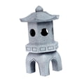 thumbnail image 3 of Mini Pagoda Garden Statue Figurine Artesanía de resina con escultura de adornos de arte solar para la decoración, balcón del patio del hogar del patio, 3 of 8