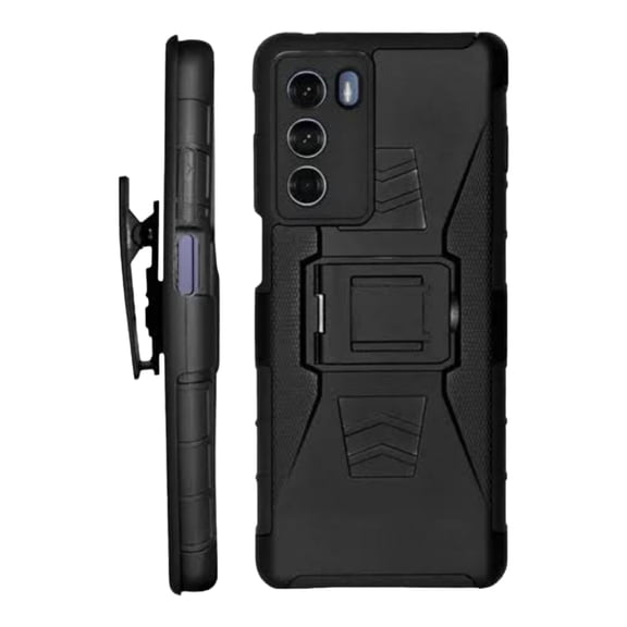 Funda Uso Rudo Clip 360 Para Motorola G200 Más 2 Micas De Cristal