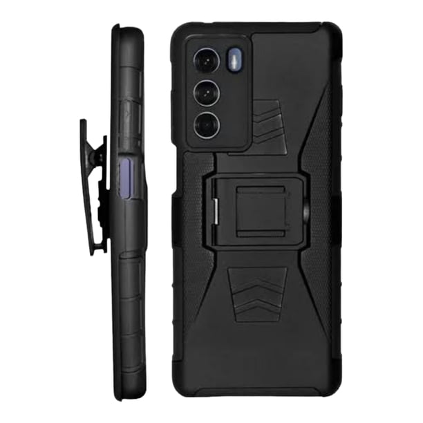 Funda Uso Rudo Clip 360 Para Motorola G200 Más 2 Micas De Cristal