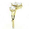 thumbnail image 5 of IP Gold(Ion Plating) Stainless Steel Ring with AAA Grade CZ in Clear for Women Style DA173, 5 of 6