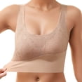 thumbnail image 4 of Cathalem Womens Bras Padded Underwire Add 2 Cups,Beige XXL, 4 of 4