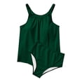 thumbnail image 3 of Pounoo 2PC Tankini Swimsuits for Women Halter Neck Strap Ruffled Layer Tummy Control Design Resort Vacation Outfits Gift, 3 of 8