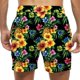 thumbnail image 4 of Kakii Men's Swim Trunks Hawaiian Bathing Mesh Lining Suit Swimsuits Beach Shorts with Pockets, 4 of 6
