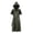 BB-Army Green, variant on Womens Gothic Hoodies Dress Fall Winter Long Sleeve Velvet Sweatshirts Cute Cat Ear Hooded Zip up Dresses with Pockets, Wine, M