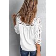 thumbnail image 1 of ABPHQTO Blusa Ahuecada Con Ribete De Ganchillo Verde Drak Verde Blanco De Mujer, 1 of 5