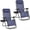 Blue, variant on Casabay Zero Gravity Lounge Chairs Set of 2, Portable Folding Outdoor Recliners with Pillow & Cup Holders for Patio, Camping, Lawn, Blue