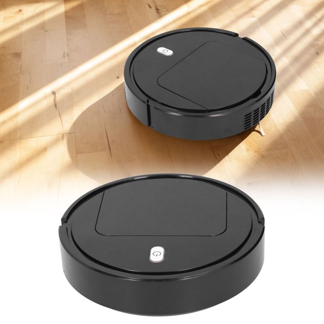 Automatic Sweeping Robot, Sweeping Robot, Anti-falling Large Capacity Brushless Motor USB Charging Mopping for Office Home Sweeping Black,White