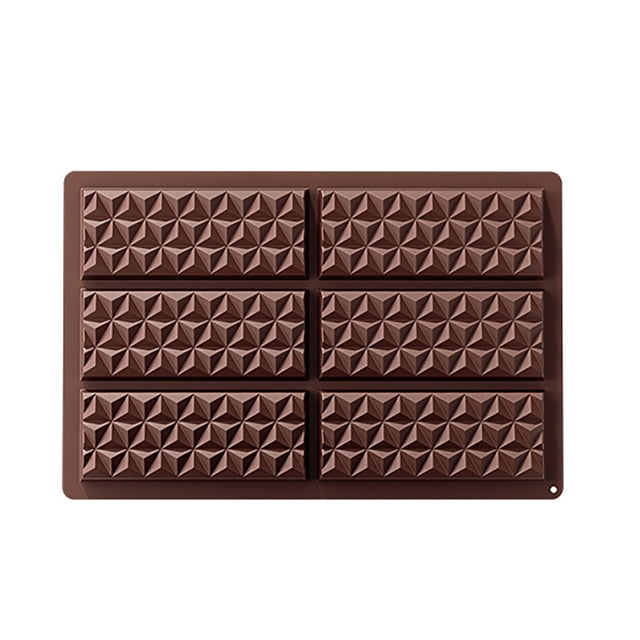 JJKBVCLO Chocolate Rectangular Food Grade Thick Silicone Baking Mould With Lozenge Shapes For DIY Kitchen.