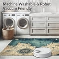 thumbnail image 5 of ODIKA 6'x9' Machine Washable Non-Slip Area Rug, Mermaid Voyage with Kraken and Cartography High Traffic Rug, Blue, 38777, 5 of 7