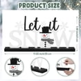 thumbnail image 2 of Cartel metálico MiniInflat Winter Let It Snow con base de madera, 2 of 6