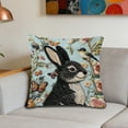 thumbnail image 4 of Short Lint Pillow Cover 18 Inch, Usavan Cute Embroidery Decorative Throw Pillowcase, Three Dimensional Effect Soft Comfortable Pillow Cover for Sofa Bedroom Living Room Home Decor, 4 of 6