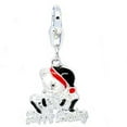 thumbnail image 1 of Christmas Happy Holiday Bear Charm Pendant for European Clip on Charm Jewelry w/ Lobster Clasp, 1 of 1