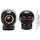 thumbnail image 2 of Piezas (calavera negra) Tapa de válvula Calavera Tapas de neumáticos cromadas Accesorios para automóviles Accesorios universales Tapas de válvulas para automóvil SUV Camión Motocicleta Bicicleta, 2 of 4