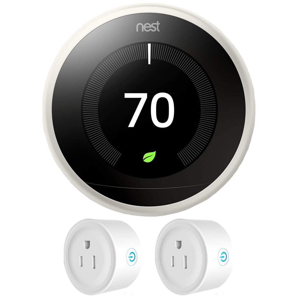 CERTIFIED Google Nest 3rd Generation Learning Thermostat w/Base White T3017US E 
