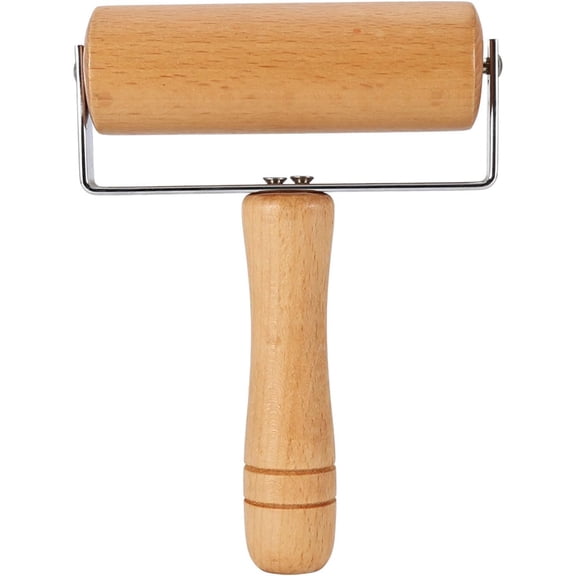 Small Mini Wooden Rolling Pin, Non Stick Wood Roller for Baking, Pizza & Tortilla Dough