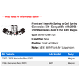 thumbnail image 2 of Front and Rear Air Spring to Coil Spring Conversion Kit - Compatible with 2006 - 2009 Mercedes-Benz E350 AWD Wagon 2007 2008, 2 of 2