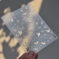 thumbnail image 3 of 2 Sheets Golden Butterfly 5D Embossed Nail Art Stickers Decals Spring Summer Nail Designs Easy to Use & Apply, Suitable for Plastic, Glass, Fabric, Wood Surfaces, 3 of 9