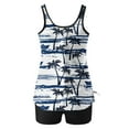 thumbnail image 6 of CALAFEBILA Girls Swimsuit Two Piece Modest Tankini Floral Print Hawaiian Pleated Bathing Suit, 6 of 6