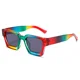 thumbnail image 2 of Gafas de sol unisex europeas y americanas, tendencia, protección UV, gafas de sol de diseñador, moda arcoíris, gafas de sol versátiles para hombres y mujeres, 2 of 5