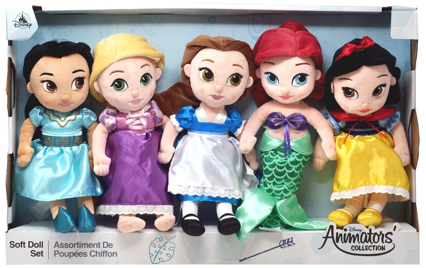 disney princess plush collector set