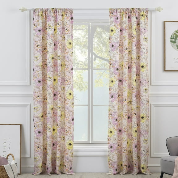 Greenland Home Fashions Misty Bloom Curtain Panel Pair (Set of 2)