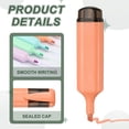 thumbnail image 3 of Uxcell Highlighter Pen, 3 Pack Water Based Broad Tip Writing Marker Pens Cute Pastel Colored Highlighter Studying Supplies for Office Home Daily Use, Orange, 3 of 6