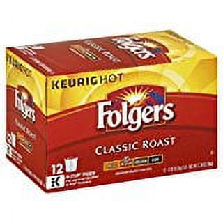 Folgers Keurig Hot Classic Roast K Cup 12 Cups (Pack of 2)