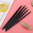 thumbnail image 4 of Juego de herramientas de manicura con mango de pluma de pintura de dibujo de uñas de arte profesional de rombo (pluma de tallado de 5 piezas), 4 of 8