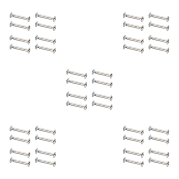 Eigraketly Tornillo de rueda 8X, pernos para patines, suministros de patinaje, tuerca de cabeza redonda, tamaño compacto, oscilación de larga Type2 NO2