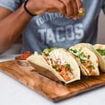 thumbnail image 6 of (3 pack) Dexas Acacia Wood Taco Serving Board with Two 2oz Stainless Steel Cups and Taco Holder, 6 of 8