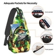 thumbnail image 3 of Lsque st. patrick’s day gnomes Pattern Cross Chest Bag Diagonally – Premium Durable Front Chest Sling with Adjustable Padded Strap, High-Capacity Storage, 3 of 6