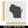 thumbnail image 2 of Wisconsin State Silhouette DIY Cookie Wall Craft Stencil - 7.0 Inch, 2 of 5