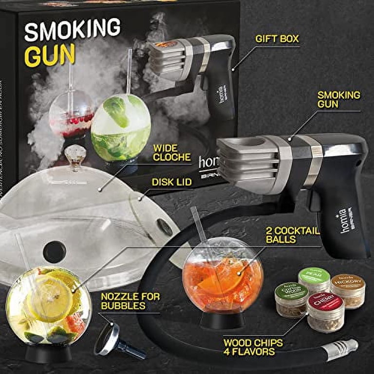 Homia Cocktail Smoker Infuser Kit, 13 PCS, Smoking Gun and Wood