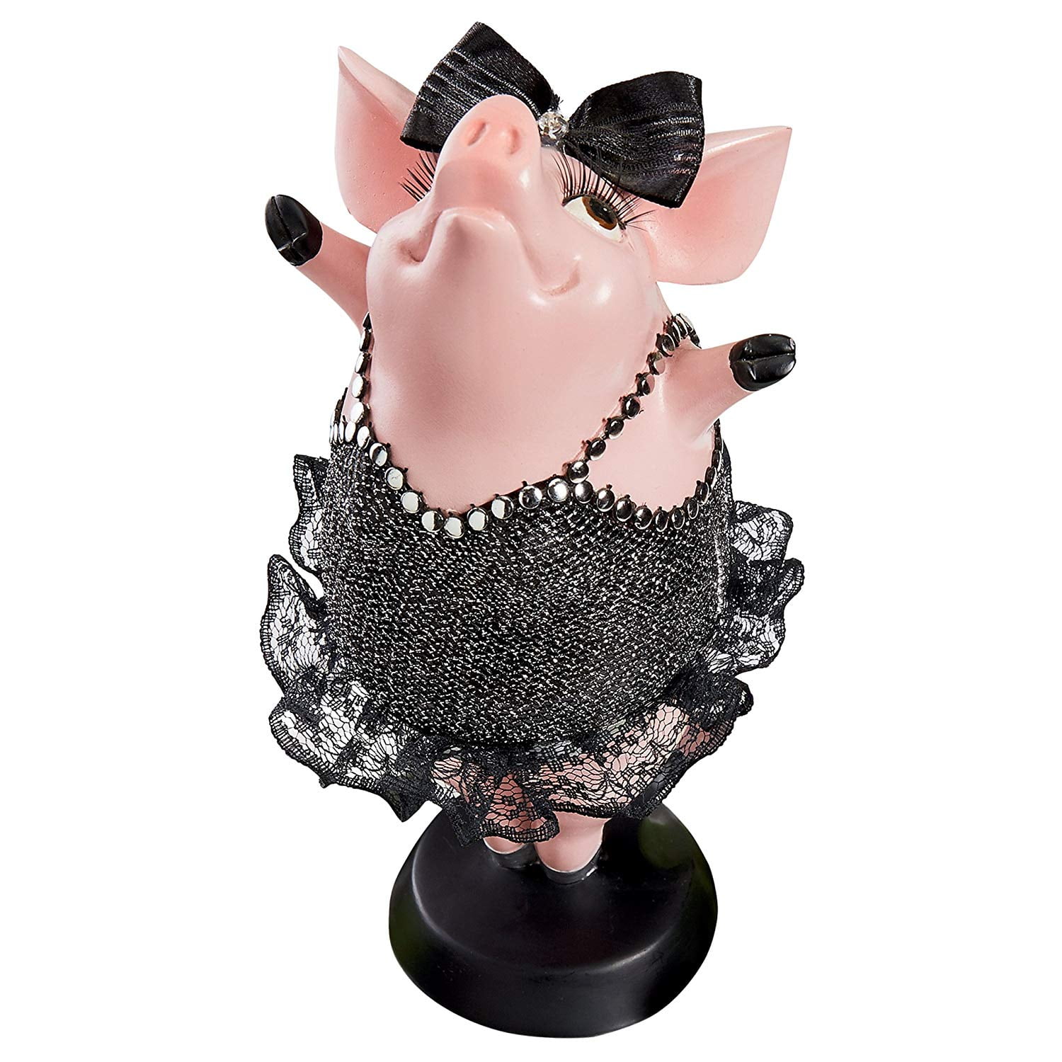 Hog Heaven Twinkle Toe Pig Statue, Full Color, Dimensions: 5Wx5Dx8.5H 1 lbs. By Design Toscano
