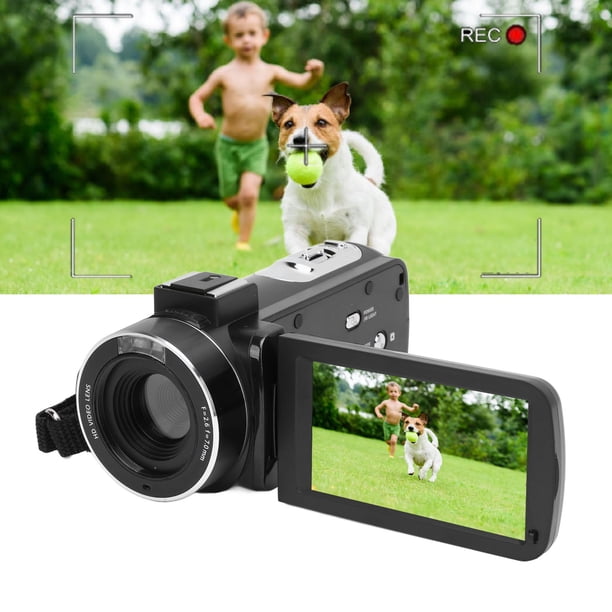 Cámara WiFi Vlogging, Videocámara 4K De Larga Duración Con Batería, Pantalla Táctil De 3 Pulgadas, Multifunción HD Con Micrófono Estabilizador Para YouTube