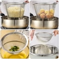 thumbnail image 2 of IFANLANDOR 2 Pcs Panier de Cuisine en Acier Inoxydable Rond pour Cuisine Familiale et Restaurants, 2 of 8