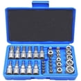 thumbnail image 1 of Juego De Dados Y Puntas 3/8 Torx con 34 piezas, Hembra y Macho CARTOOLS MX Juego De Dados Y Puntas 3/8 Torx con 34 piezas, 1 of 7