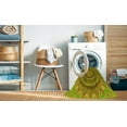 thumbnail image 2 of Ahgly Company Machine Washable Indoor Square Transitional Green Area Rugs, 7' Square, 2 of 7