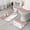 Pink Glitter White, variant on Teal Gold Marble Pattern Bathroom Rugs Sets 3 Piece,Toilet Cover Set,Absorbent Non Slip Bathroom Mats Sets with U-Shaped Contour Rug Toilet Rug Set