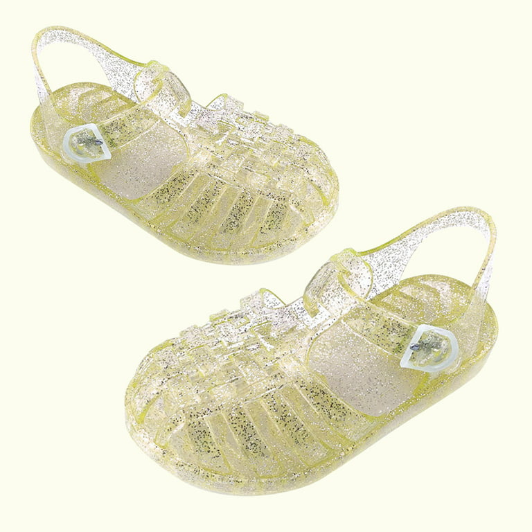 VerPetridure Clearance Kids Sandals Clearance Under $10 Toddler Shoes Baby  Girls Cute Fruit Jelly Colors Hollow Out Non-slip Soft Sole Beach Roman  Sandals 