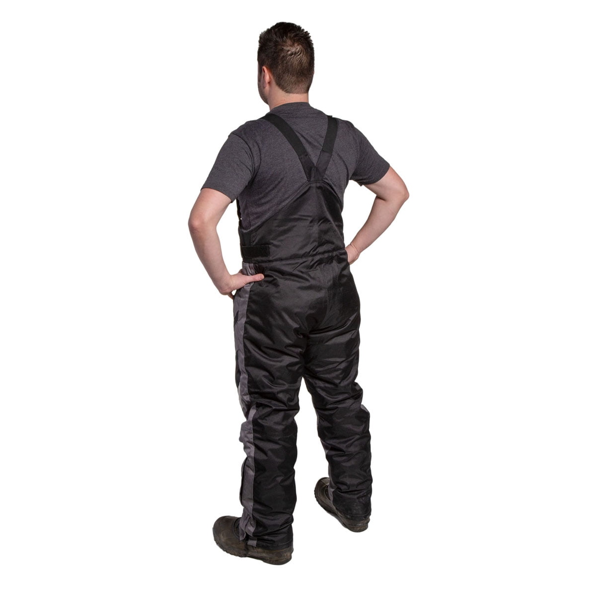 Mossi Men's F1 Snow Ski Snowmobile Bib - Black / XL