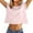 Pink, variant on FASHOFT Crop Tops for Women Cropped T Shirts Trendy Short Sleeve Crew Neck Solid Basic Tee Black L
