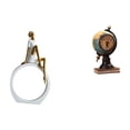 thumbnail image 1 of Figura de resina de una niña, reloj de escritorio con forma de globo terráqueo, adorno de mesa que personalidad, ideal para regalar, decorar e, 1 of 8
